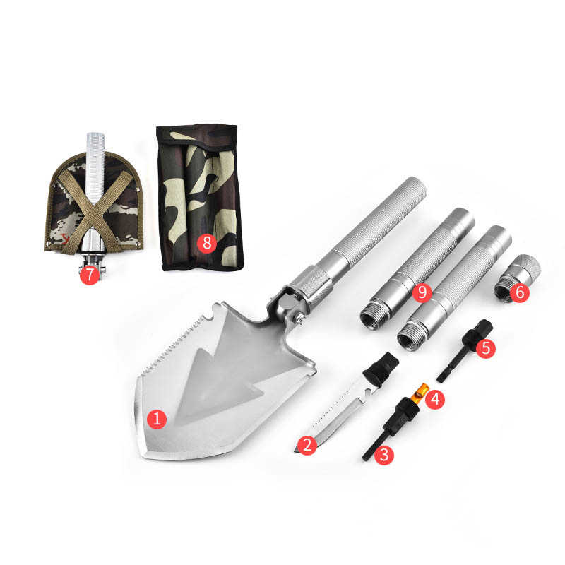 Ultimate Camp Shovel Multi-Tool – 12-in-1 Survival & Backcountry Gear