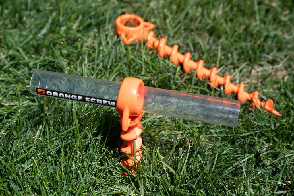 Goat Tie Down – Orange Screw (2-Pack with Accessory Tube)