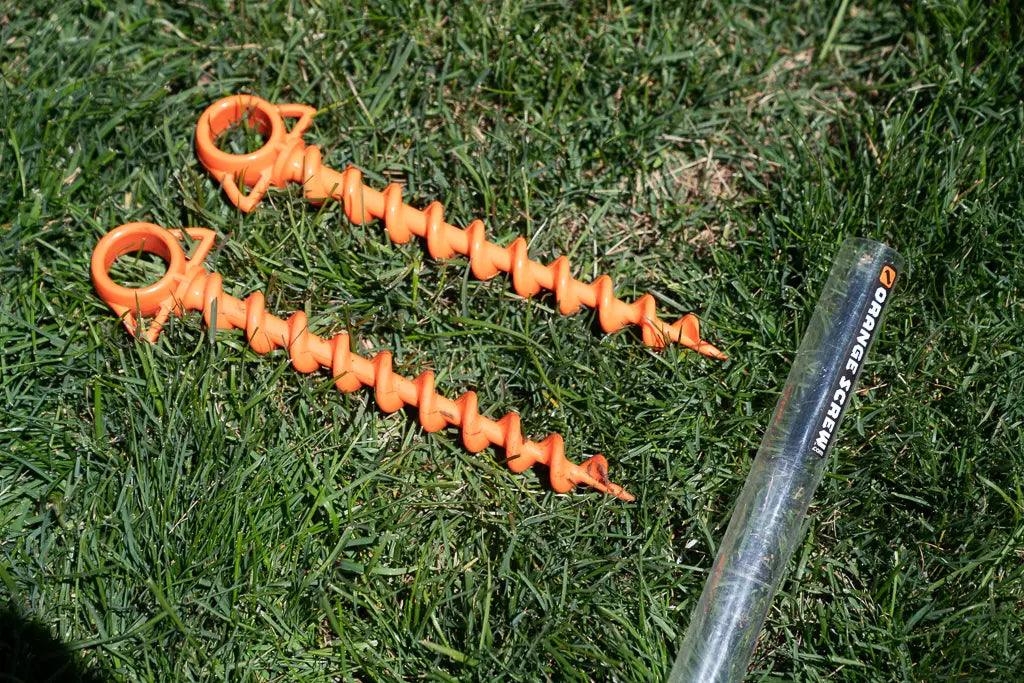 Goat Tie Down – Orange Screw (2-Pack with Accessory Tube)