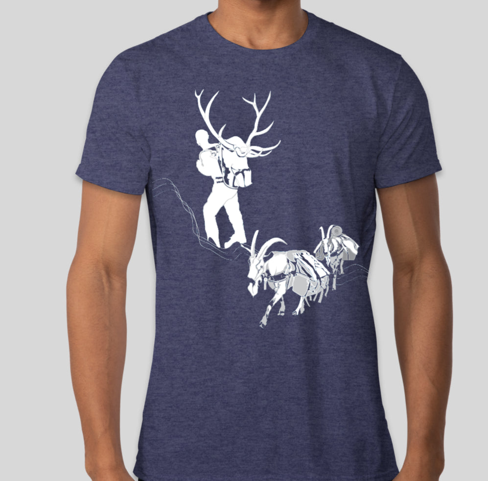 Hunting with Pack Goats T-Shirt – Represent the Backcountry Life