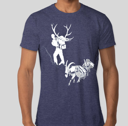 Hunting with Pack Goats T-Shirt – Represent the Backcountry Life