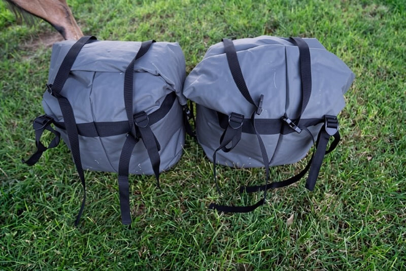 Small Roll Top Pack Goat Panniers – Compact, Durable, & Affordable (Set of 2)