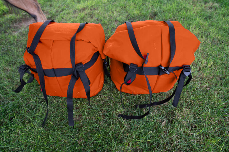 Small Roll Top Pack Goat Panniers – Compact, Durable, & Affordable (Set of 2)