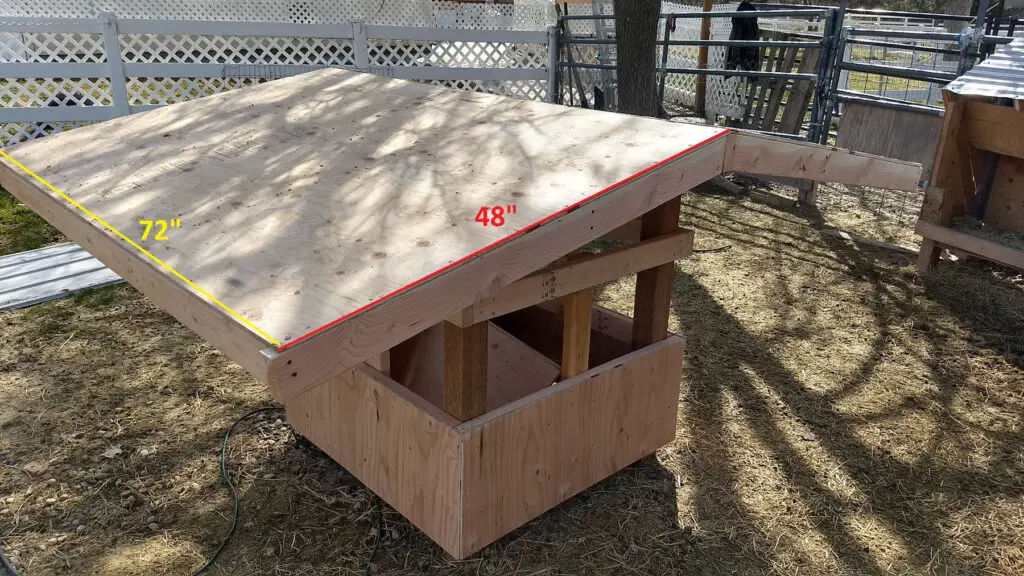 Goat Feeder Roof