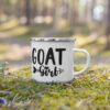 Goat Girl Enamel Mug